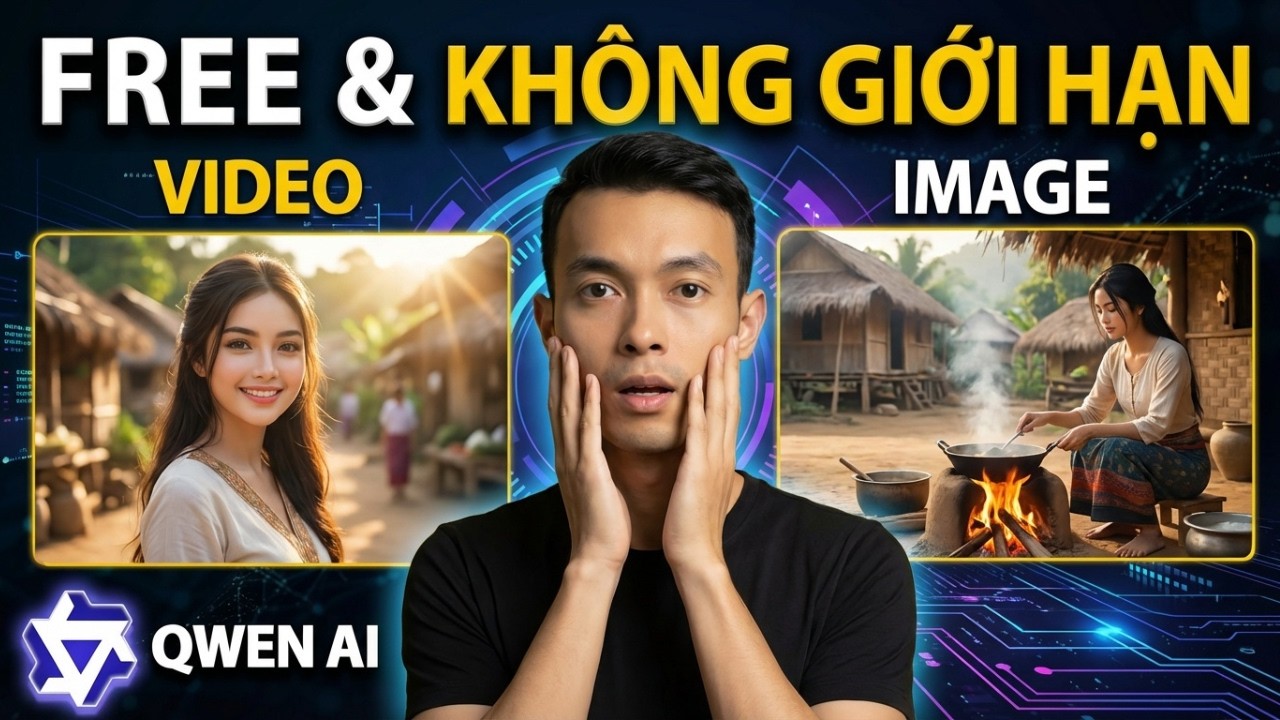 Miễn Phí & Không Giới Hạn: AI Tạo Hình Ảnh và Video (có âm thanh) với Qwen AI
