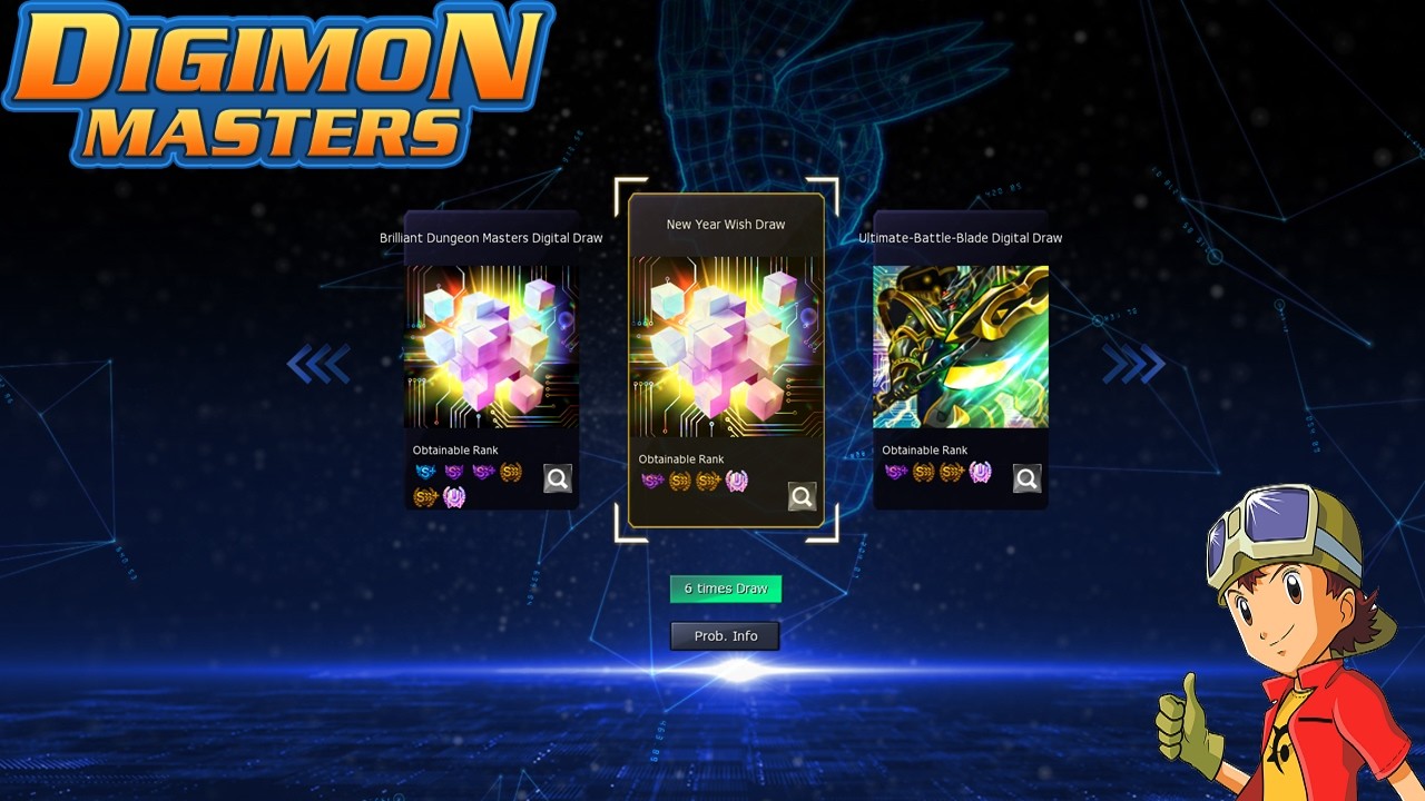 10 weitere New Year Wish Draw Ticket Summons! | Digimon Masters Online