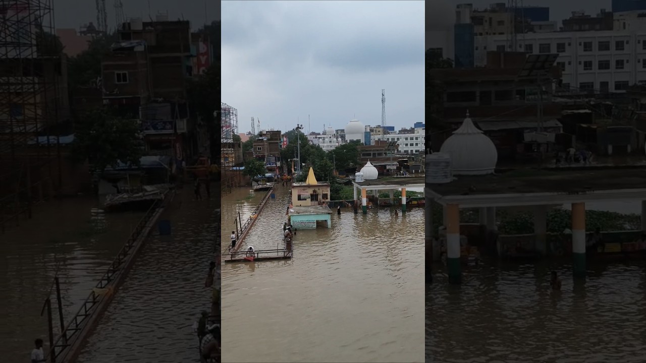 Patna Kangan Ghat  Doob Chuka hai🌊#shortvideo #shorts #bihar  #trending #viral #ganga #patna
