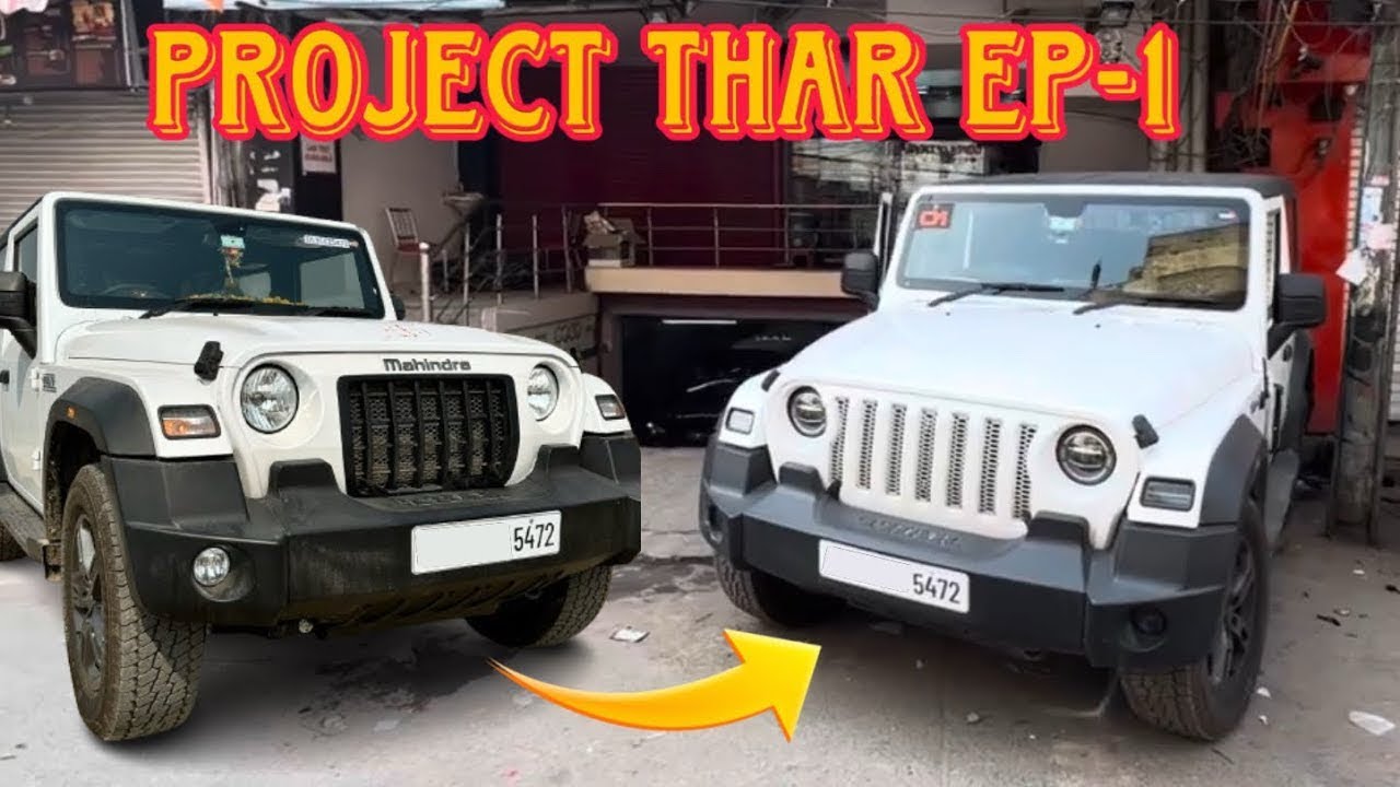 Mahindra Thar ki Modifications start | Thar Modification | Project Thar Episode 1 #mahindra #thar  
