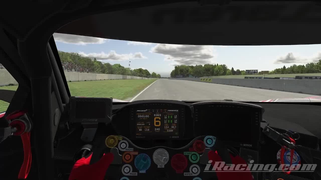 iRacing Road America - Full McLaren 720S GT3 EVO (Dry) Track Guide (Hotlap + Telemetry)