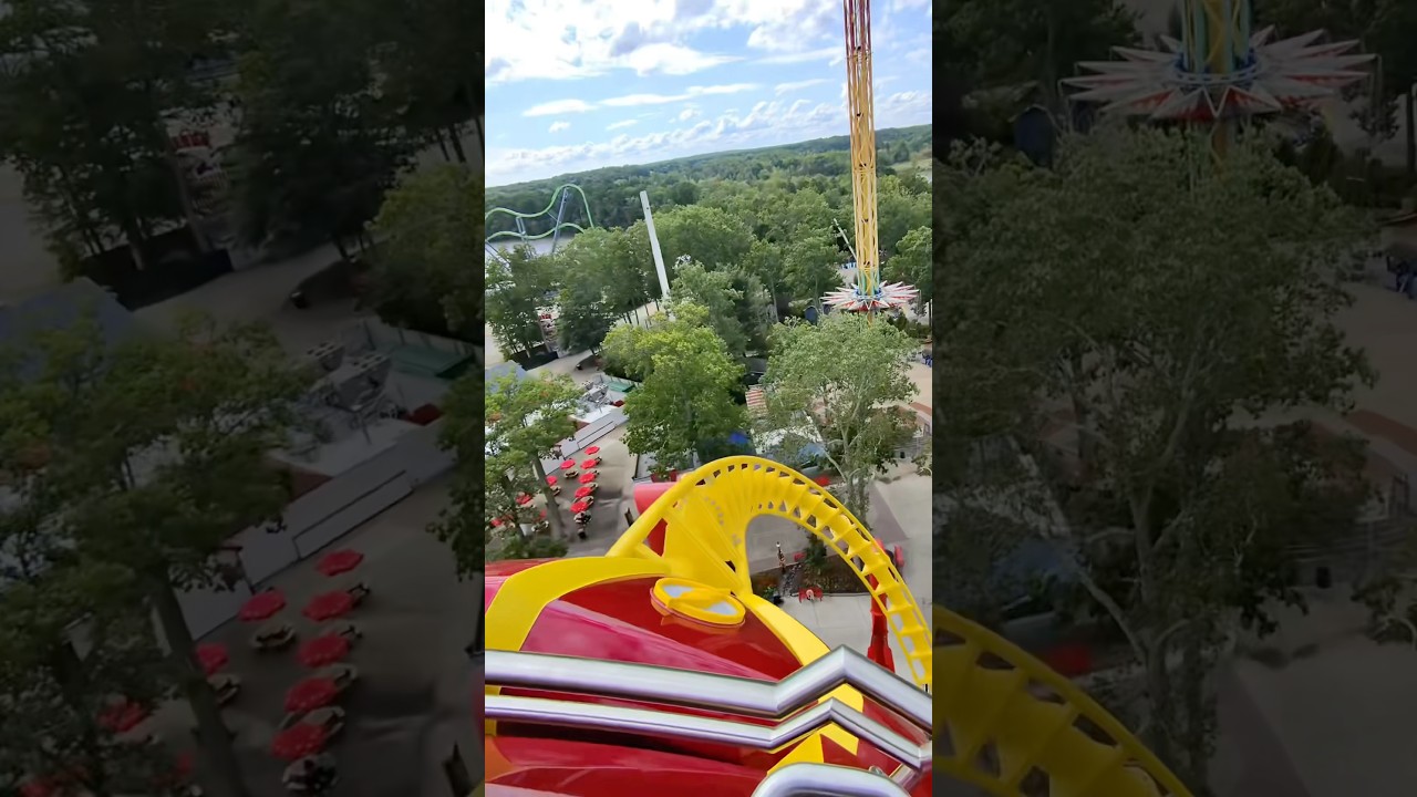 Great Adventure&rsquo;s NEWEST Coaster⚡️ #sixflagsgreatadventure #rollercoaster #amusementpark #themepark