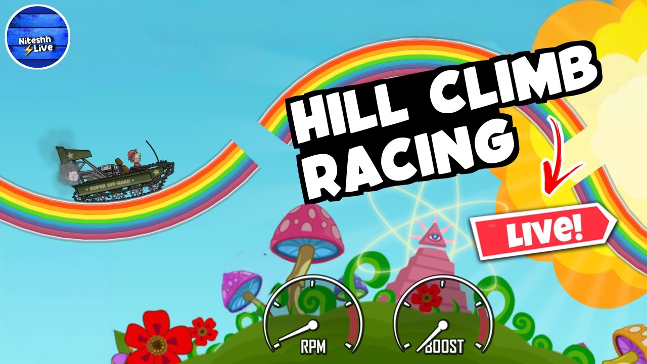 🏎️ Hill climb racing live 💪🏻#live#gameplay