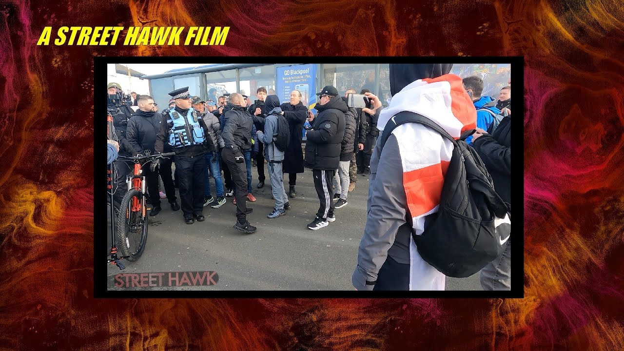 Things get very heated at the Blackpool No Filter Britain Protest (24th Jan 2026) 