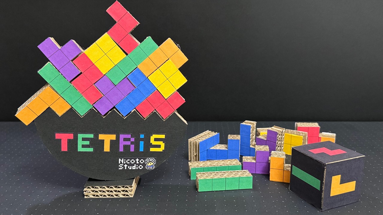 How to make Tetris Tower Stacking Game from Cardboard