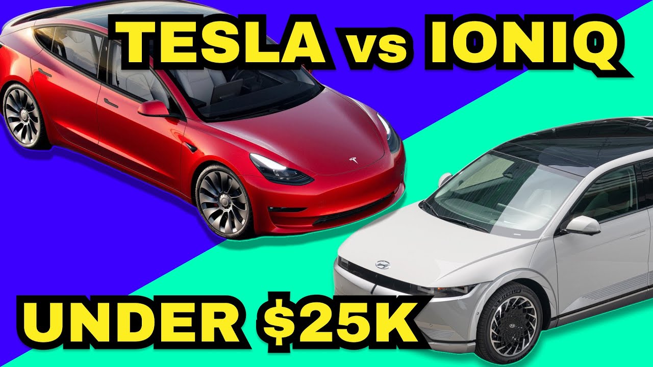 Лучшие электромобили до 25 тысяч долларов: Tesla против Hyundai