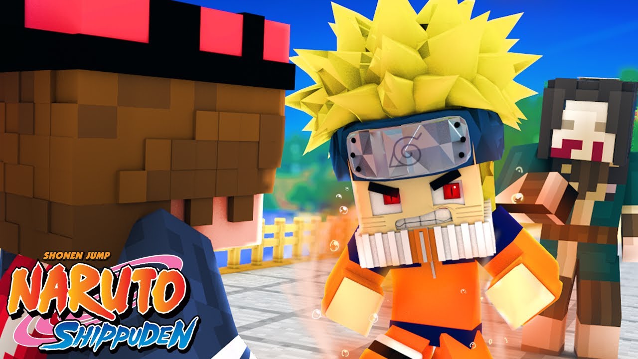 Minecraft : Naruto S -  TREVIN FEZ O NARUTO CONTROLAR CHAKRA KURAMA COM O SHARINGAN AZUL ! 4