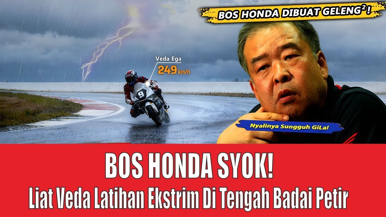 BOS HONDA SYOK! Latihan Gila Veda Ega di Tengah Badai, Dia Bukan Manusia Biasa!