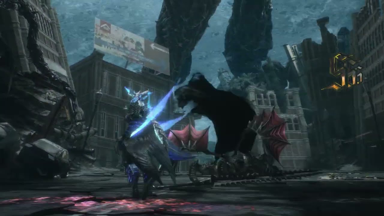 Vergil has no mercy against Cavaliere Angelo (DMD, Turbo, Vergil Style)