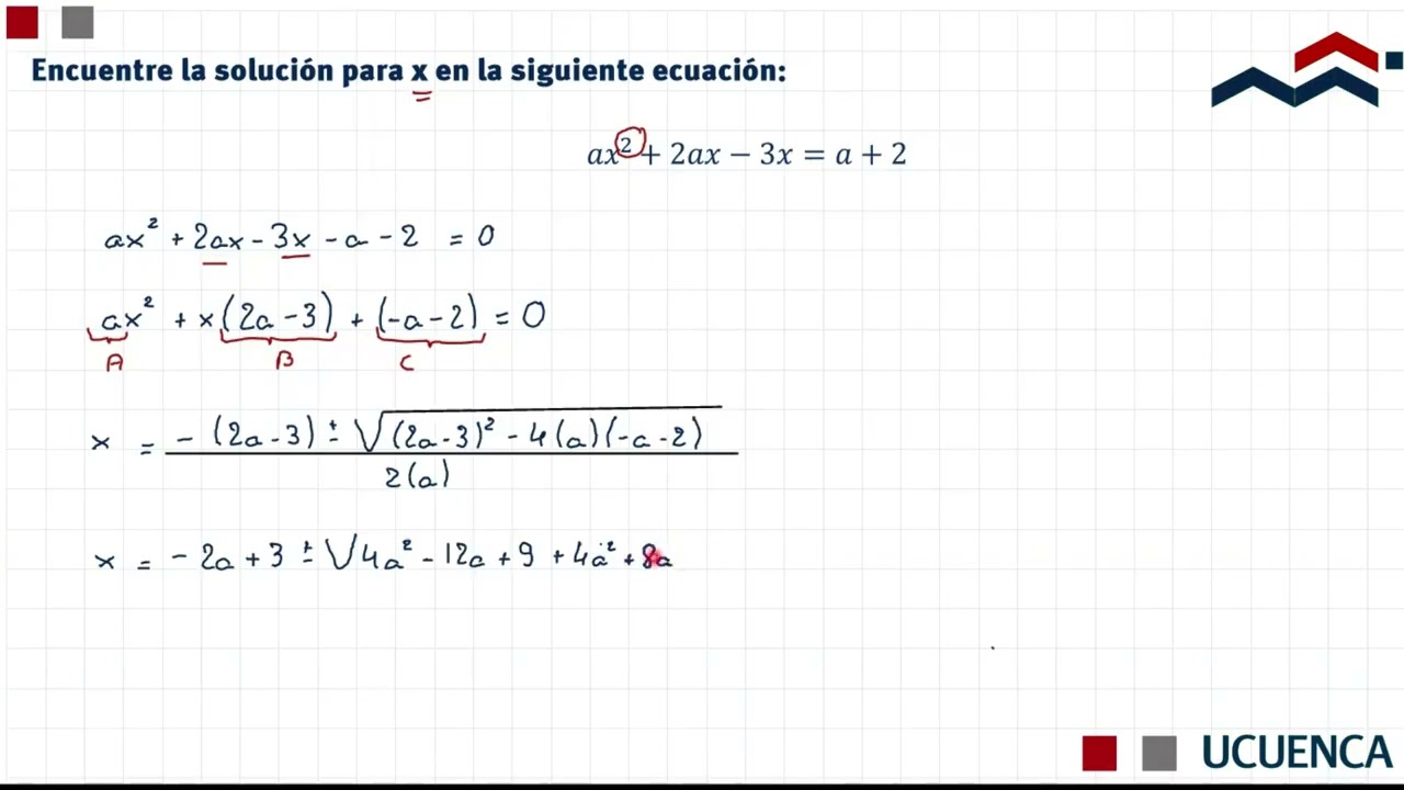 Ecuaciones literales (ejercicio 3 de 3)