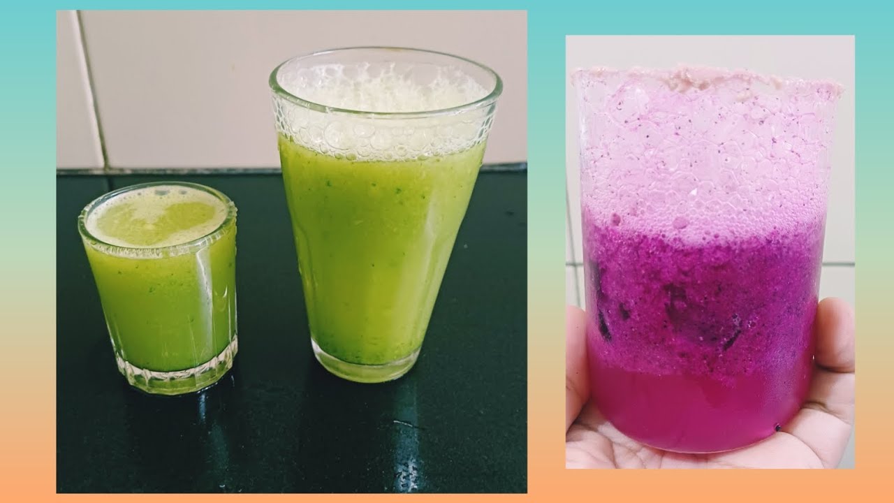 Two Opposite Drinks - Party & Morning shot drink | DRAGON FRUIT FIZZ | AMLA CURRY LEAF SHOT #NINI