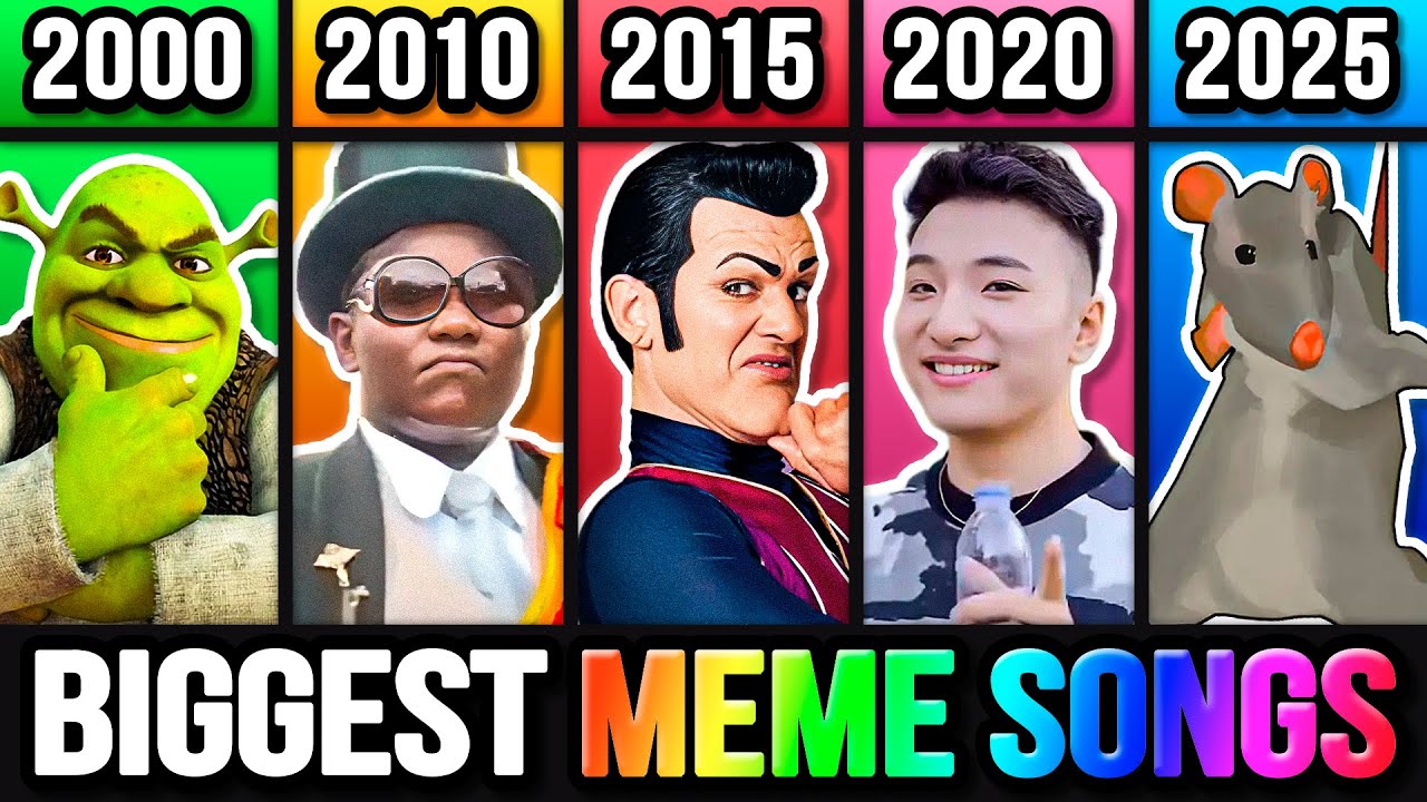 Top 5 Biggest Meme Songs of Each Year! [2000 - 2025]