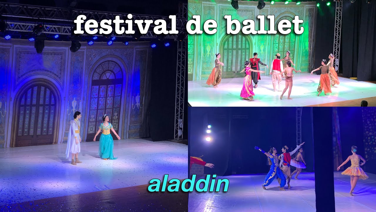 um fim de semana com apresentação de ballet 🩰✨~aladdin~