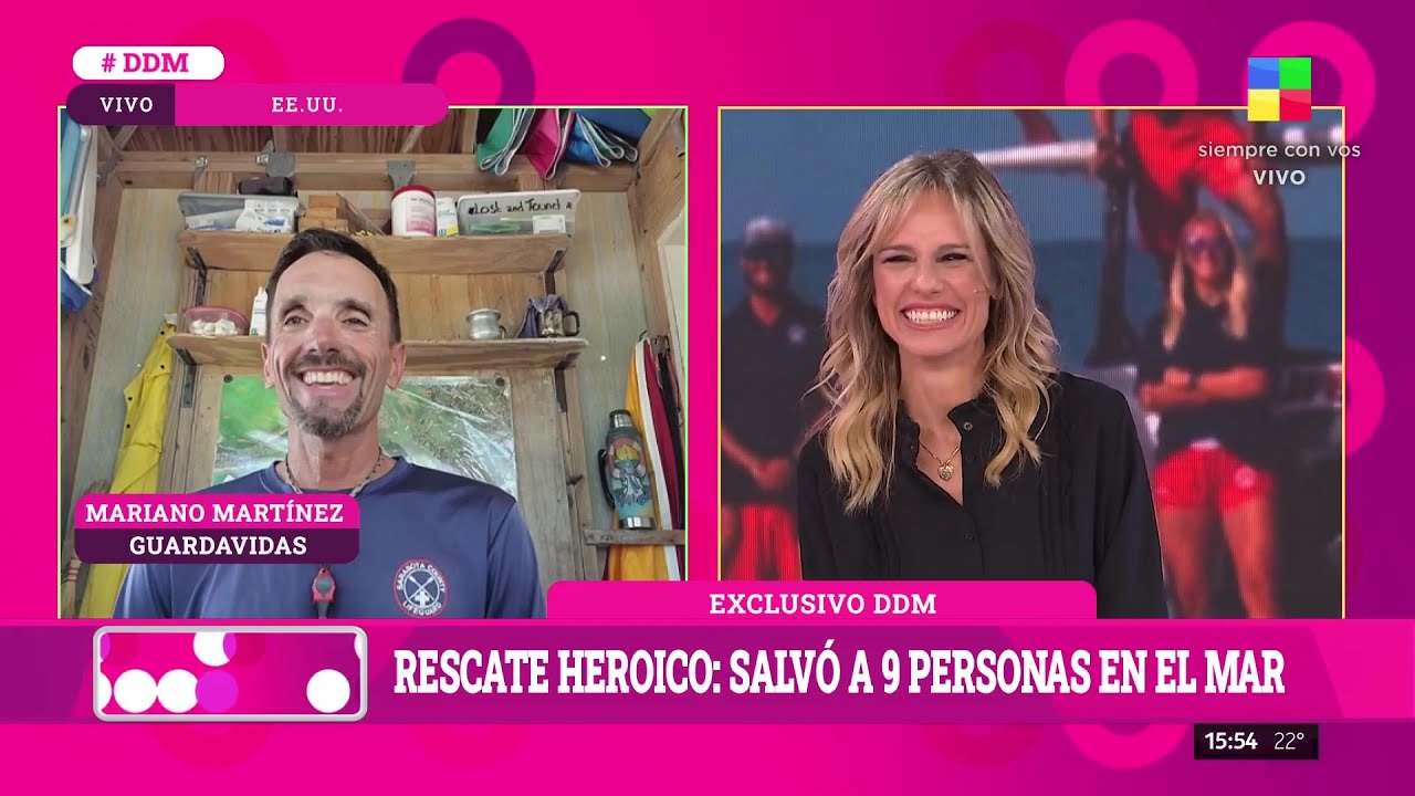 🗣️ La heróica hazaña de Mariano Martínez, un guardavidas argentino: rescató a una familia entera