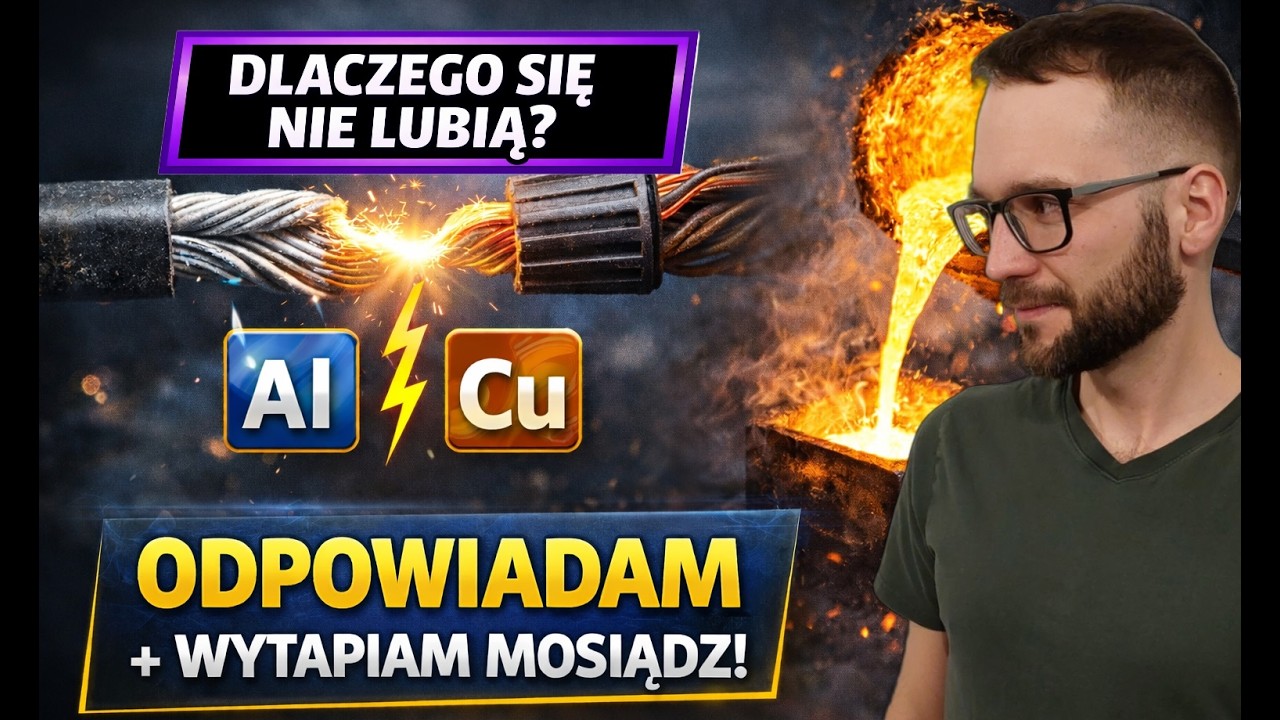 Dlaczego aluminium i miedź się nie lubią? Odpowiadam na komentarze. UDANY WYTOP MOSIĄDZU!