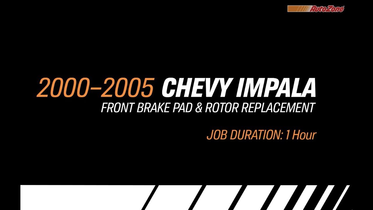 Chevy Impala Front Brake Pads & Rotors Replacement - 2000-2005 - Make Model Series