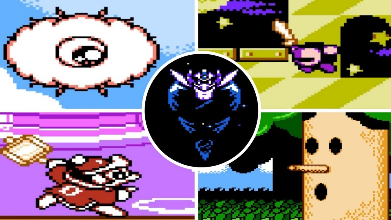 Kirby's Adventure - All Bosses (No Damage, No Copy Abilities)