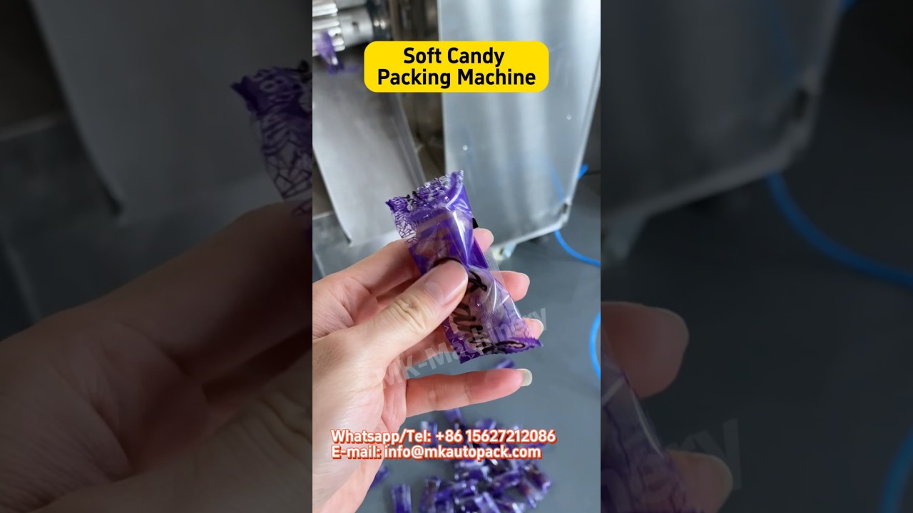 Soft Candy Packing Machine #softcandy #candy #packagingmachine #packingmachine #shorts #factory