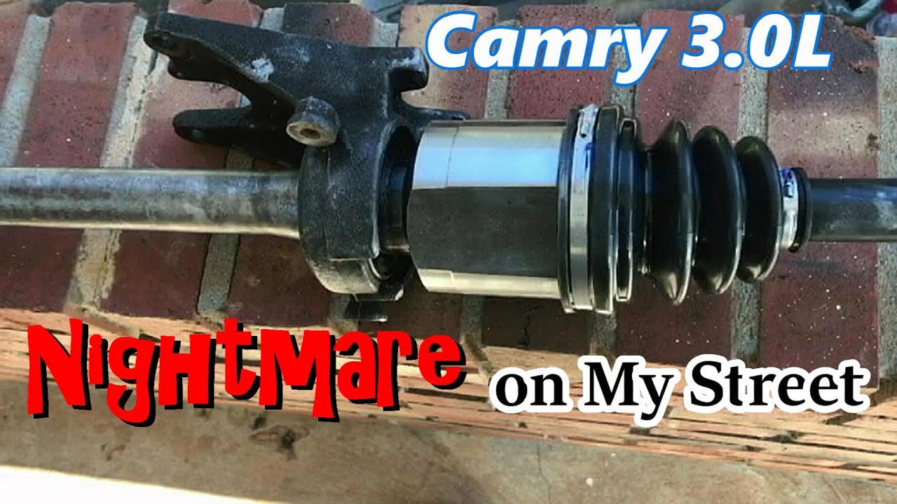 Camry V6 RUSTED CV Axle Bearing Bracket Removal Passenger Side 2002-2006 Avalon Lexus 300e
