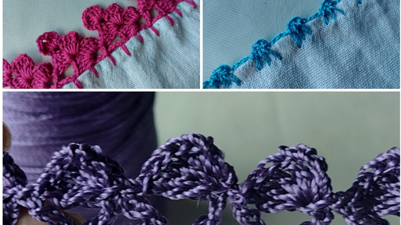 3 Vídeos Completos de Bico de crochê