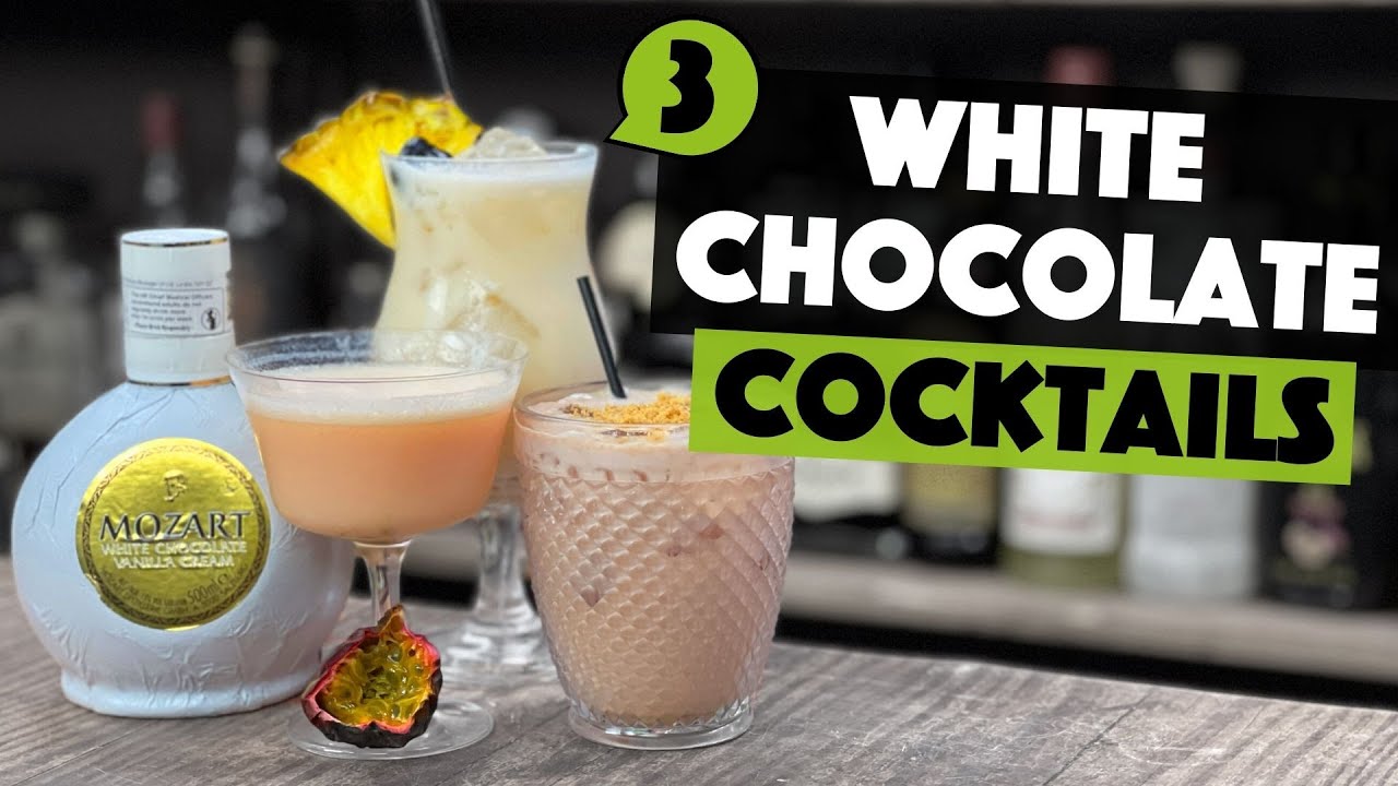 3 WHITE CHOCOLATE COCKTAILS | EASY Cocktails to Make at Home Bar | Steve the Barman