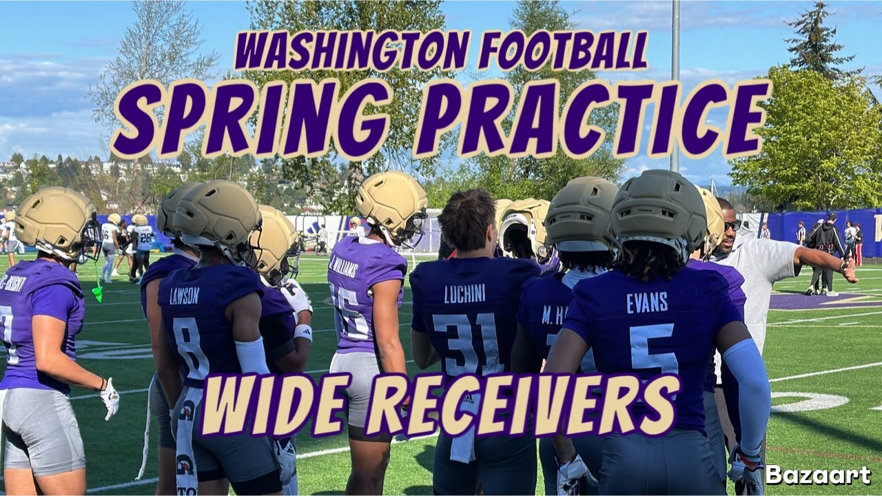Washington Spring Football Practice - Wide Receivers
