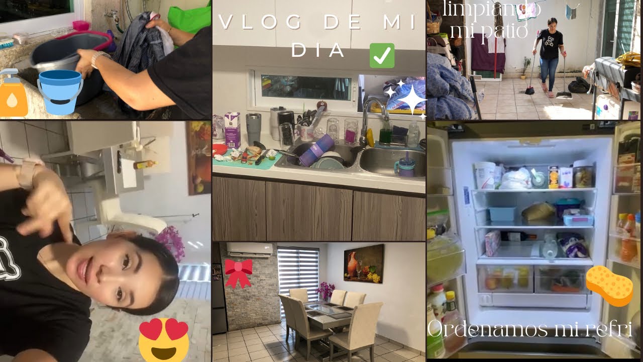 Limpieza extrema en mi casa🏠ordenamos mi refri🧼🧽🪣