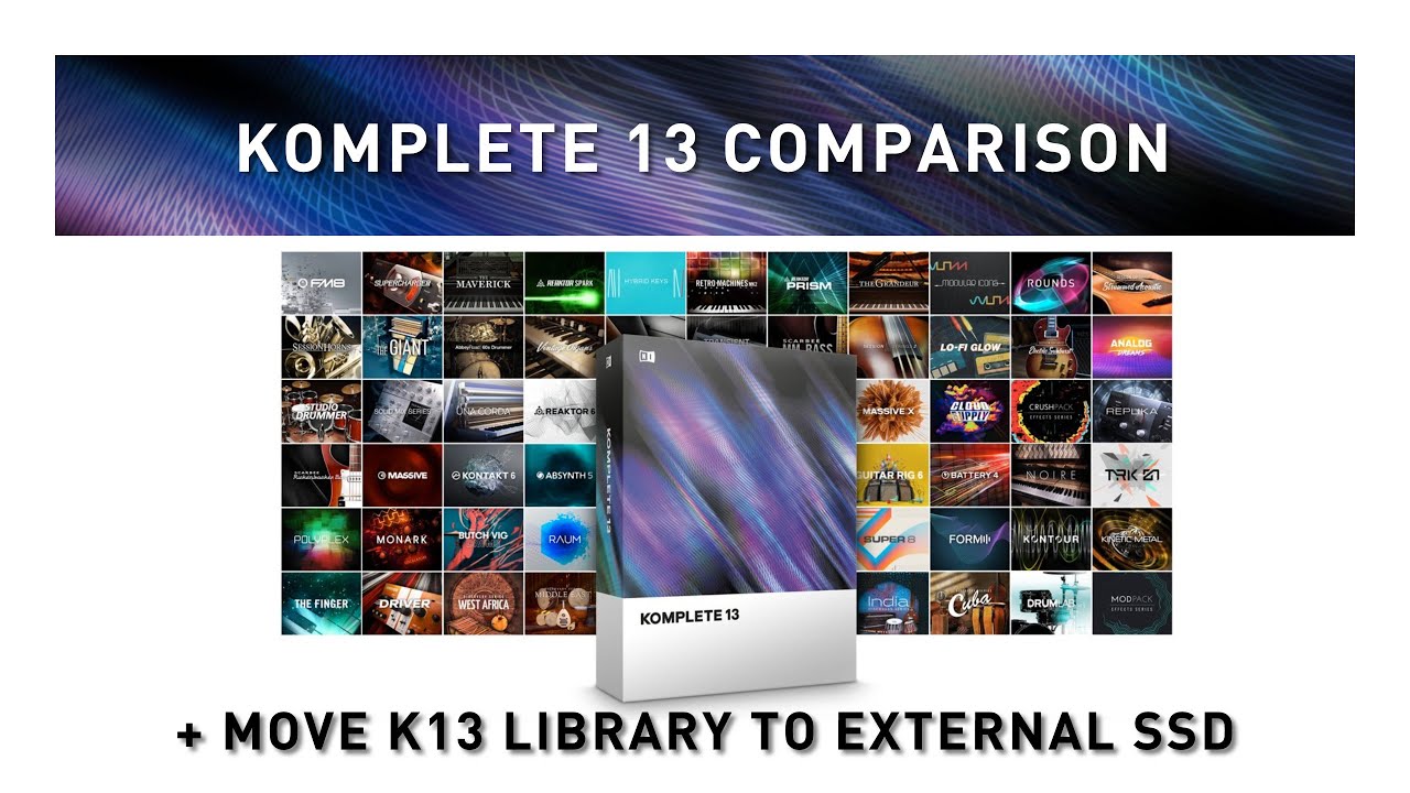 СРАВНЕНИЕ KOMPLETE 13 + Перенесите свой каталог на внешний SSD-диск