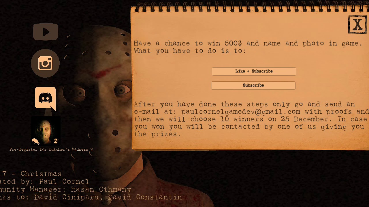 Новогодняя музыка в Butcher's Madness | Butcher's Madness 1.0.7