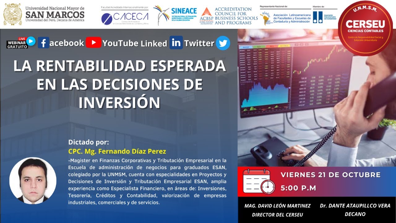La rentabilidad esperada en las decisiones de inversión