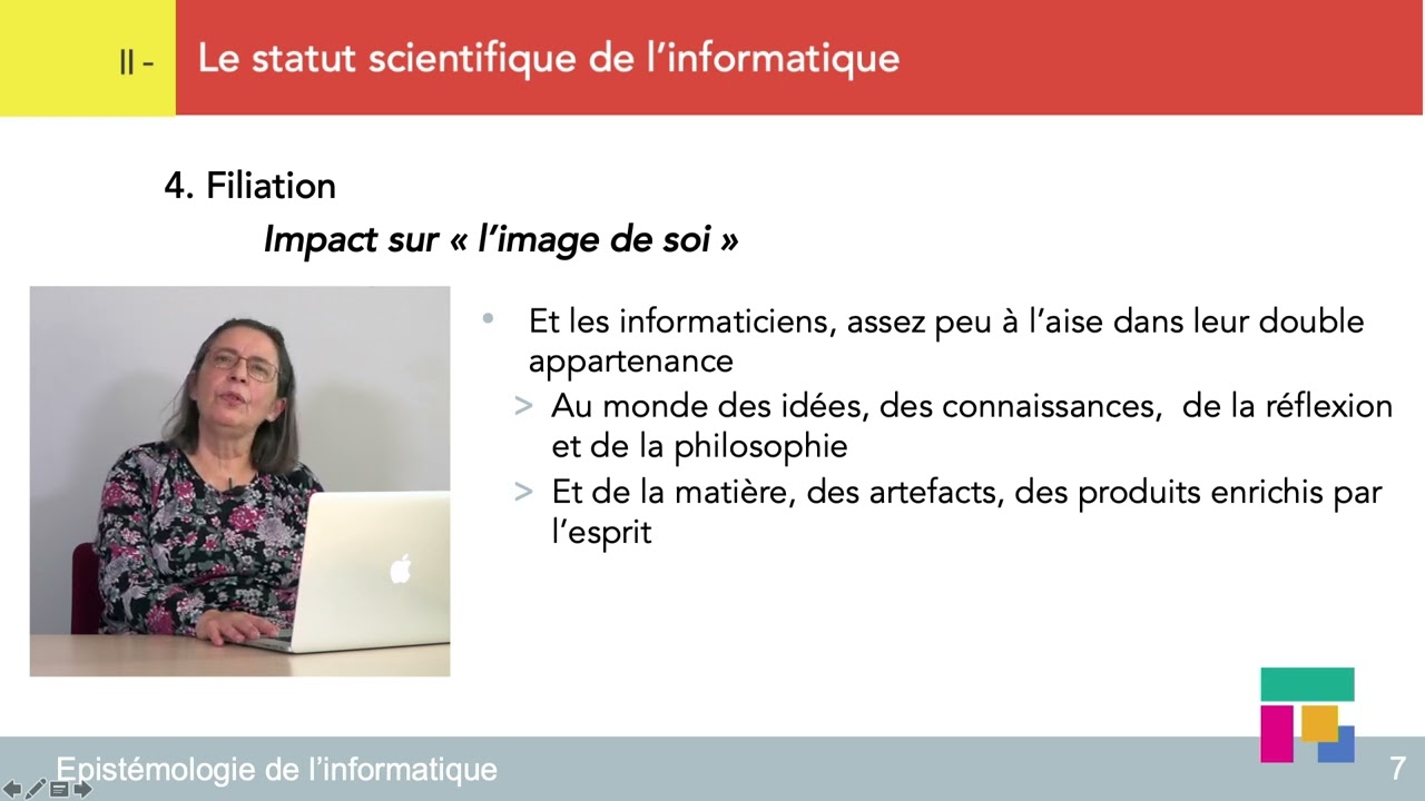 Epistémologie de l'informatique. Le statut scientifique de l'informatique (2/5)