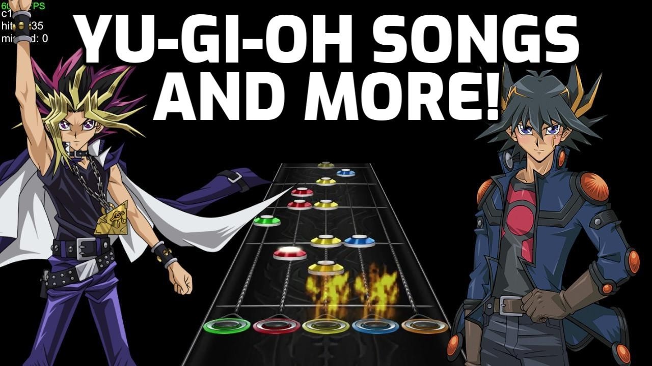Playing Yu-Gi-Oh and Anime SONGS in GUITAR HERO!