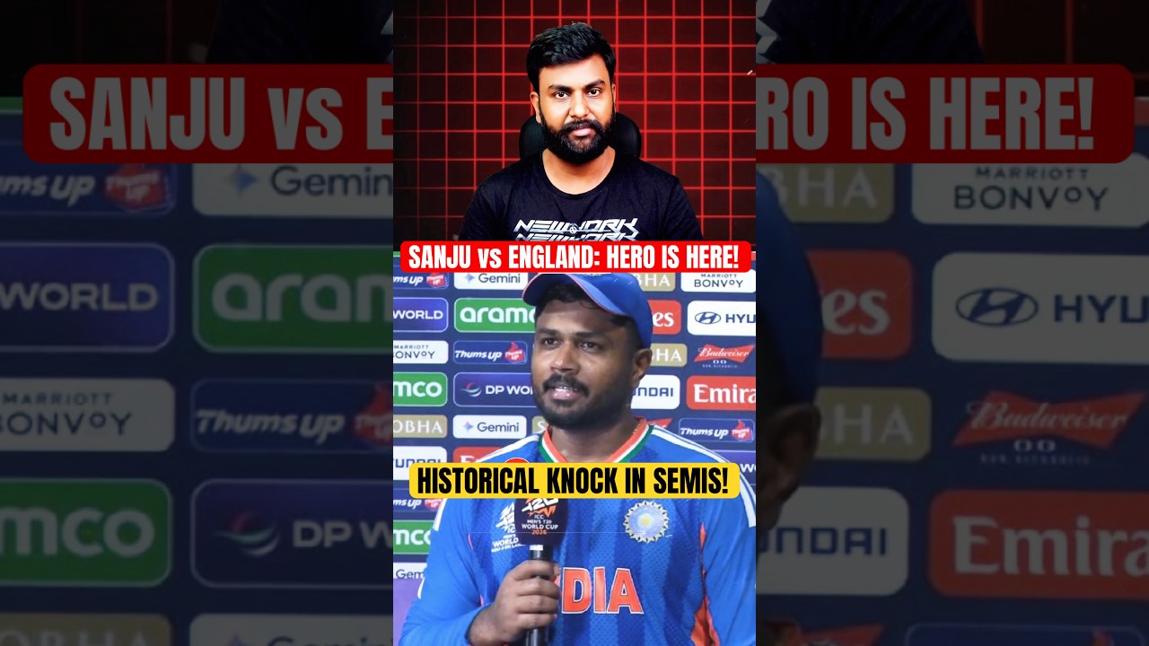 SANJU SAMSON 89: A Historical Knock in World Cup Semifinal! 🇮🇳🔥 #sanjusamson  #indvseng