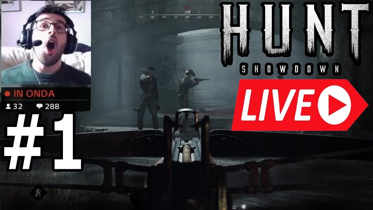 HUNT SHOWDOWN LIVE TWITCH #1 - PARTITE IN SOLITARIO ASSURDE!