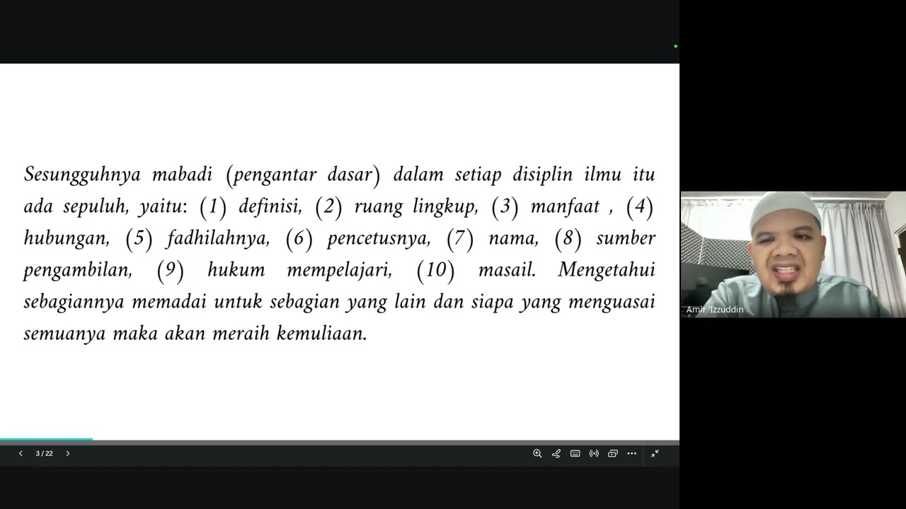 Kuliah Tafsir- ( Siri 37) Ustaz Amir