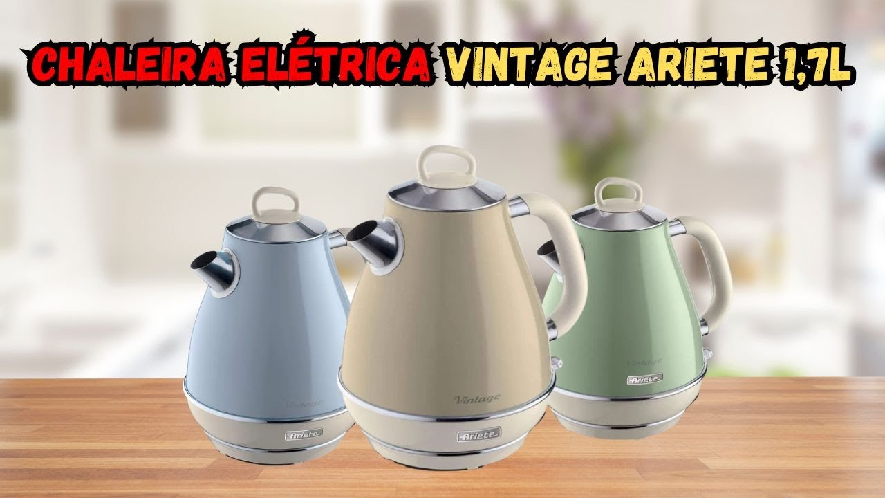“Chaleira Elétrica Ariete 2869 – O Toque Vintage Que Sua Casa Merece”