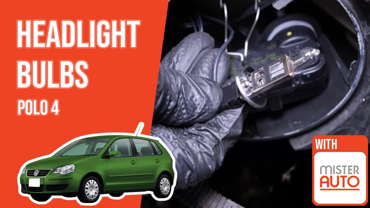 How to replace the headlight bulbs Polo mk4 💡