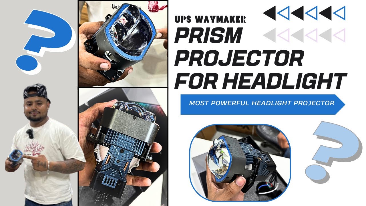 Headlight Prism Projector Full unboxing Video ✅| Ups waymaker