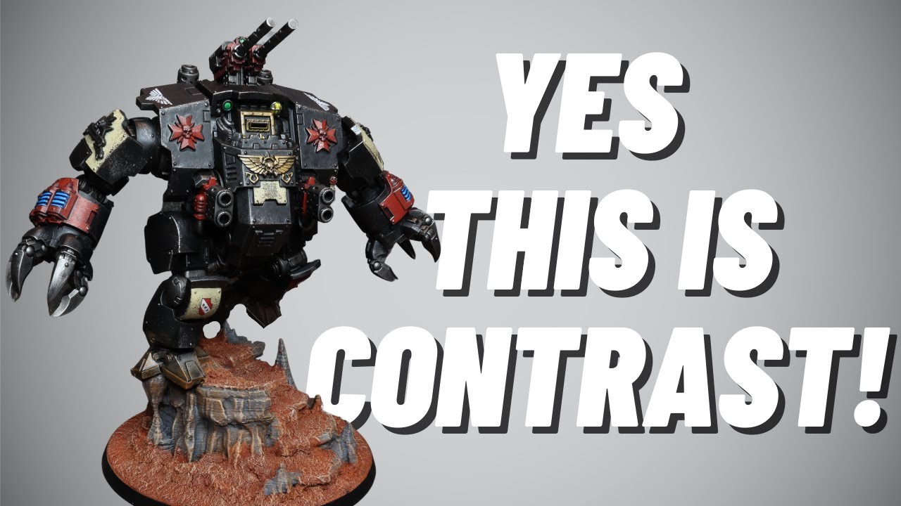 Paint Brutalis Dreadnoughtfrom Strike Force Agastus box for Warhammer 40k! (Black Templars scheme!)