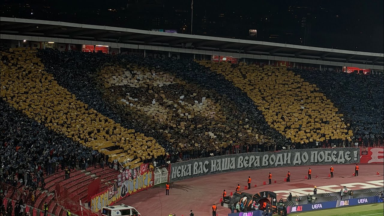 Koreografija Delija na utakmici: Crvena zvezda - Lil (26.02.2026.)