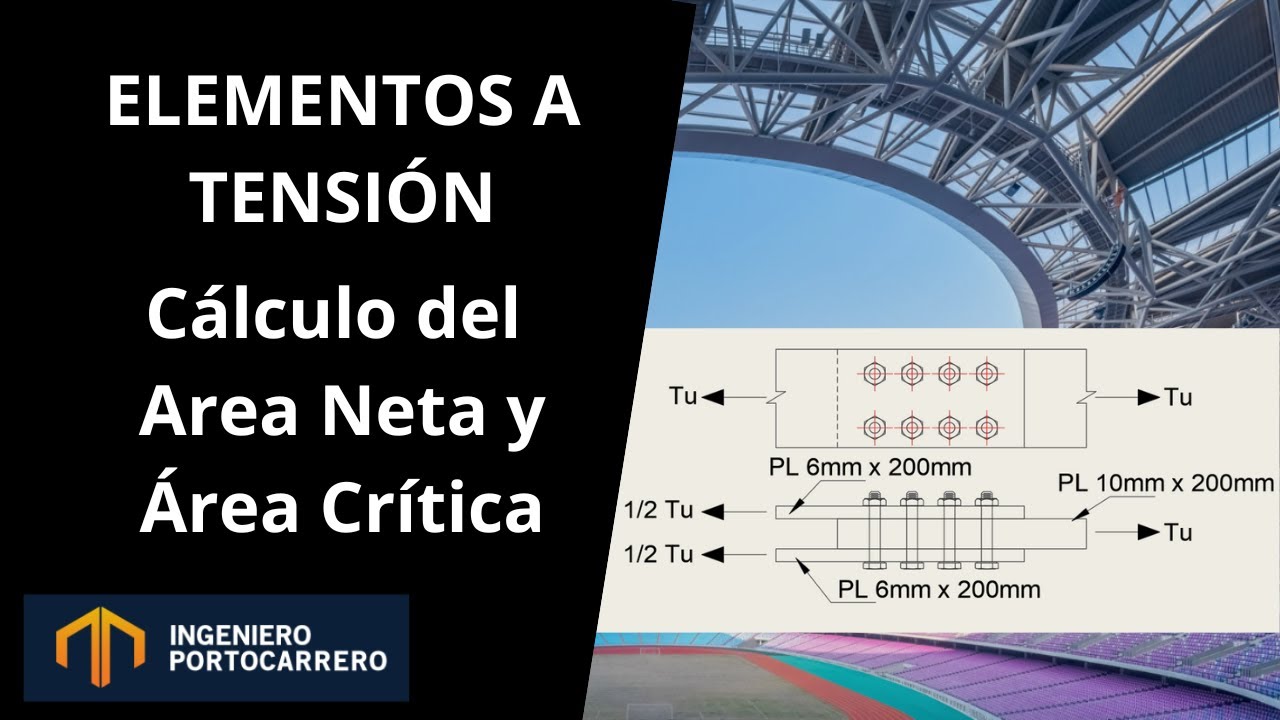 Cálculo del área neta de elementos en tensión