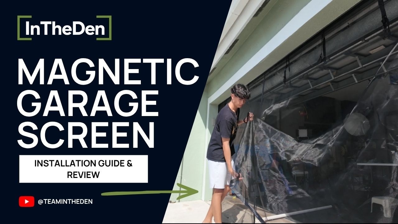 Fiberglass Magnetic Garage Screen Door 16x7ft (2 car) Screen Review & Installation/Tutorial Guide