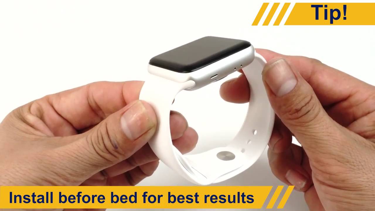 DeltaShield - Apple Watch 38 & 42 mm Screen Protector Installation Video