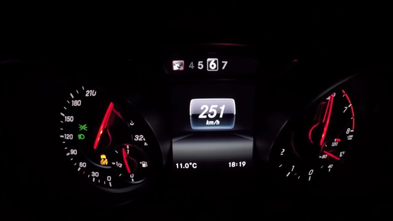 2015 AMG A 45 (381 hp) - 250+ km/h Acceleration (Autobahn) & Sound