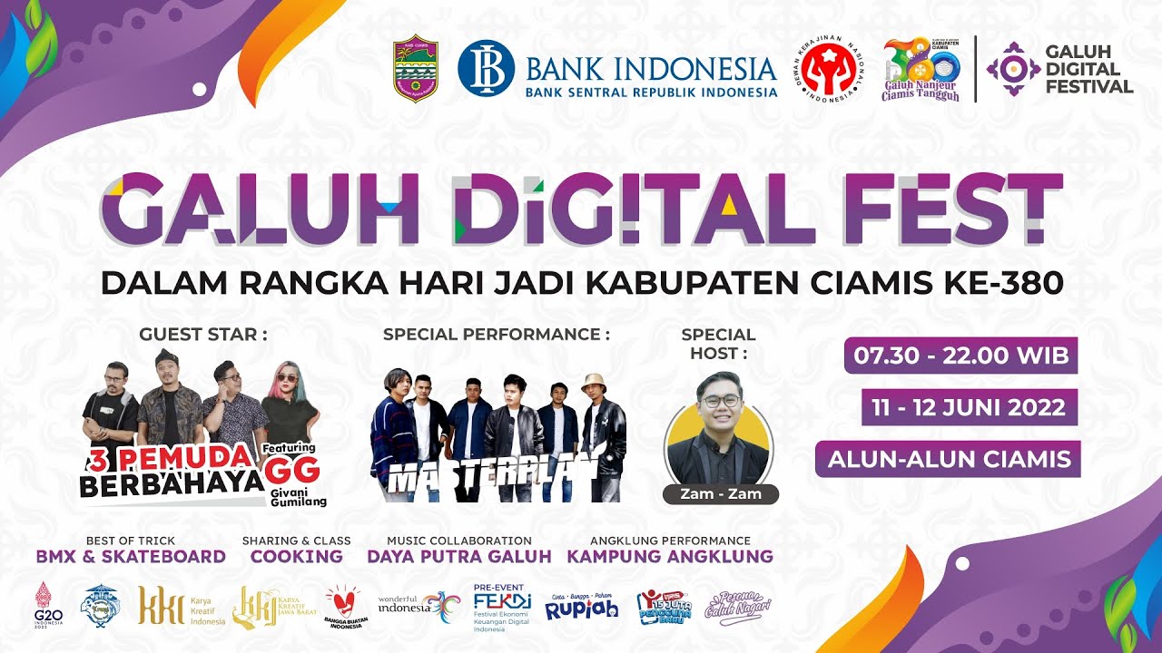 GALUH DIGITAL FESTIVAL | DALAM RANGKA HARI JADI KABUPATEN CIAMIS KE-380