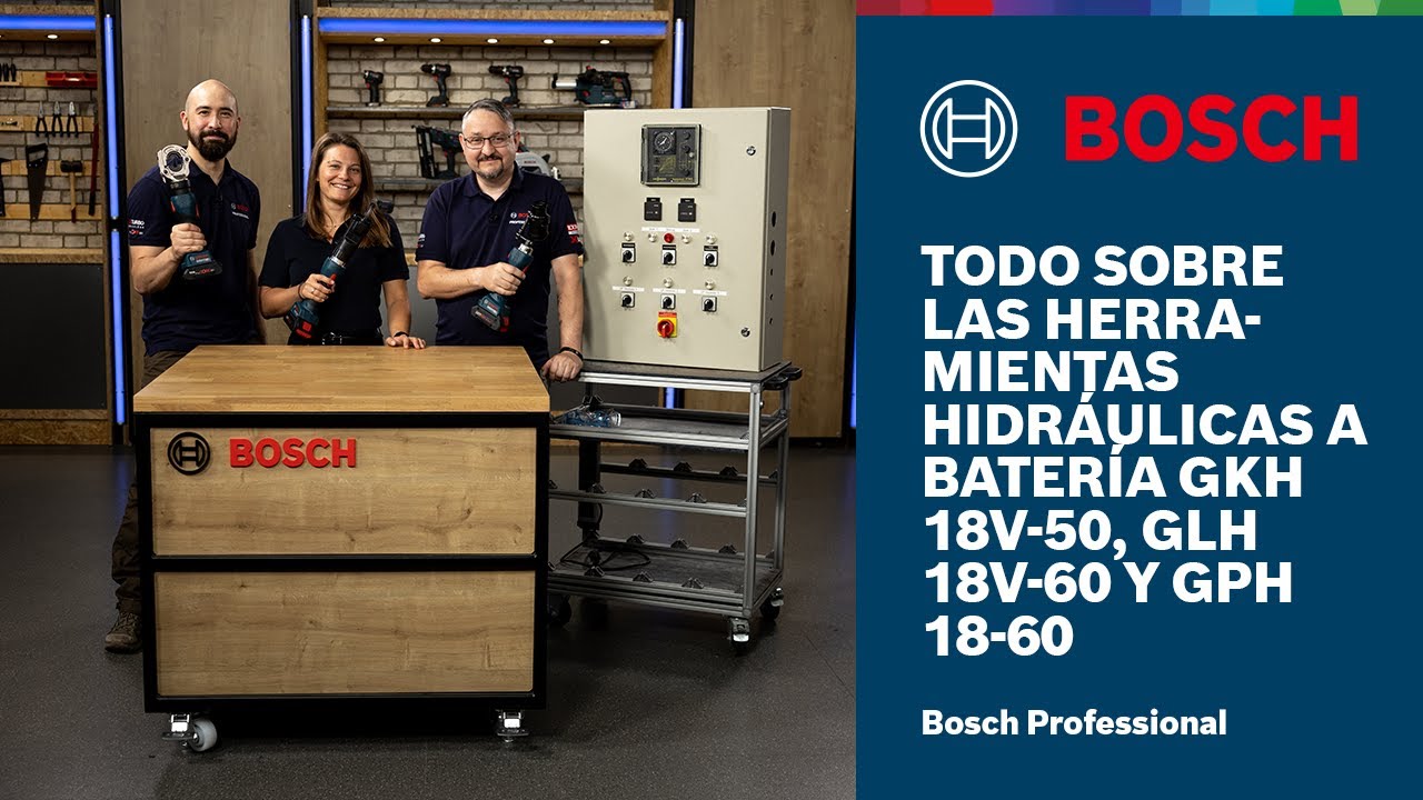 Todo sobre las herramientas hidráulicas a batería GKH 18V-50, GLH 18V-60 y GPH 18-60