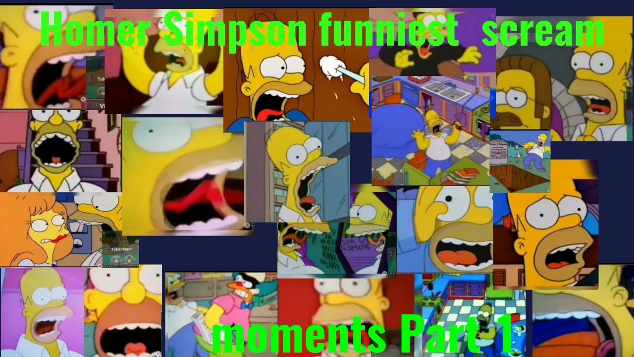 Homer Simpson funniest scream moments Part 1