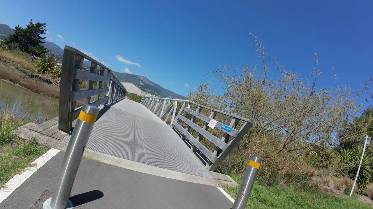 Ride : The Great Taste Trail from the Golf Club past Nelson Airport to Orphanage Stream 4K 10bit log