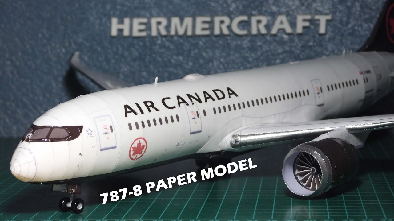 Air Canada Boeing 787-8 Papercraft