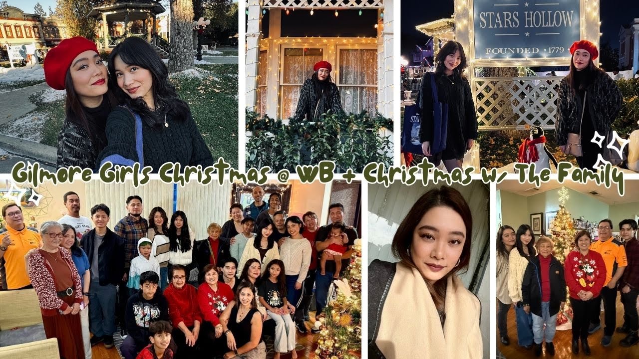 Gilmore Girls Christmas at Warner Bros. Studios + Spending Christmas with the Family | neexkee